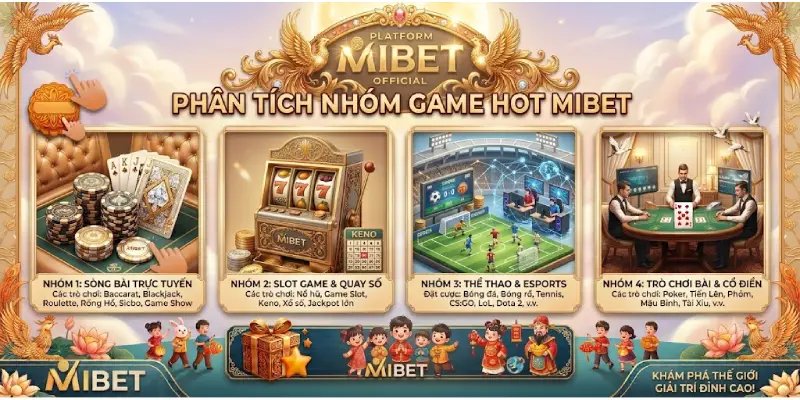 Game Hot MIBET Có Những Nhóm Nào?